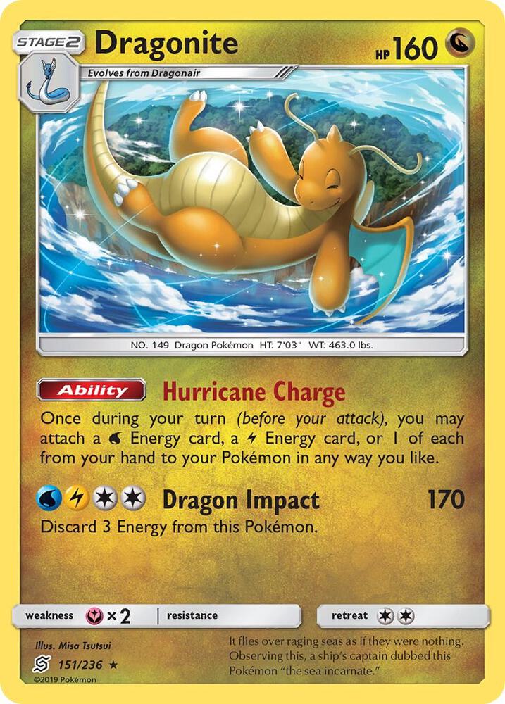 [Reverse Holo] UNM 151/236 Dragonite R