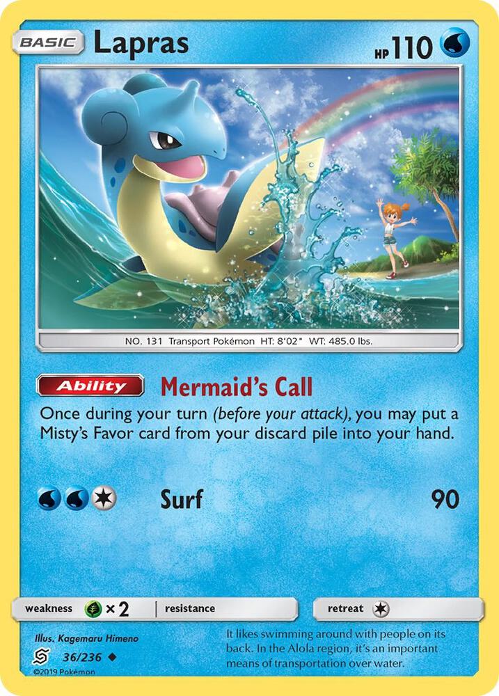 [Reverse Holo] UNM 36/236 Lapras U