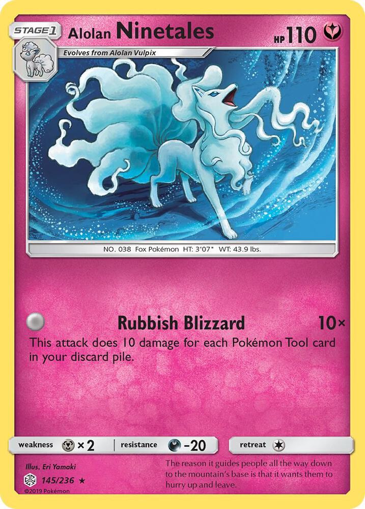 [Reverse Holo] CEC 145/236 Alolan Ninetales RH