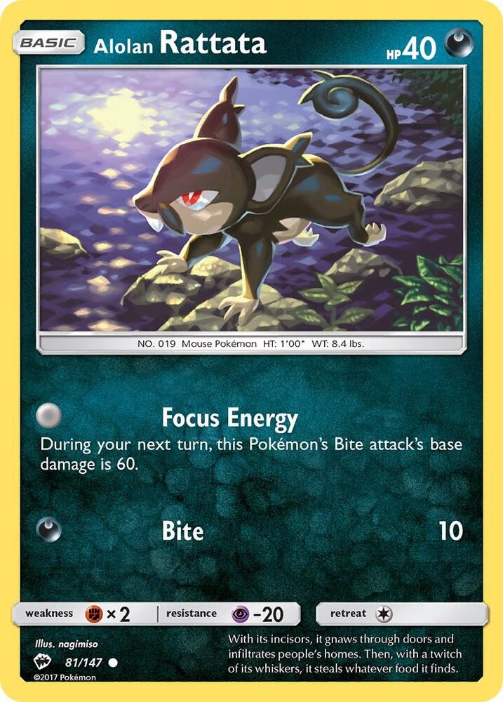 BUS 81/147 Alolan Rattata C