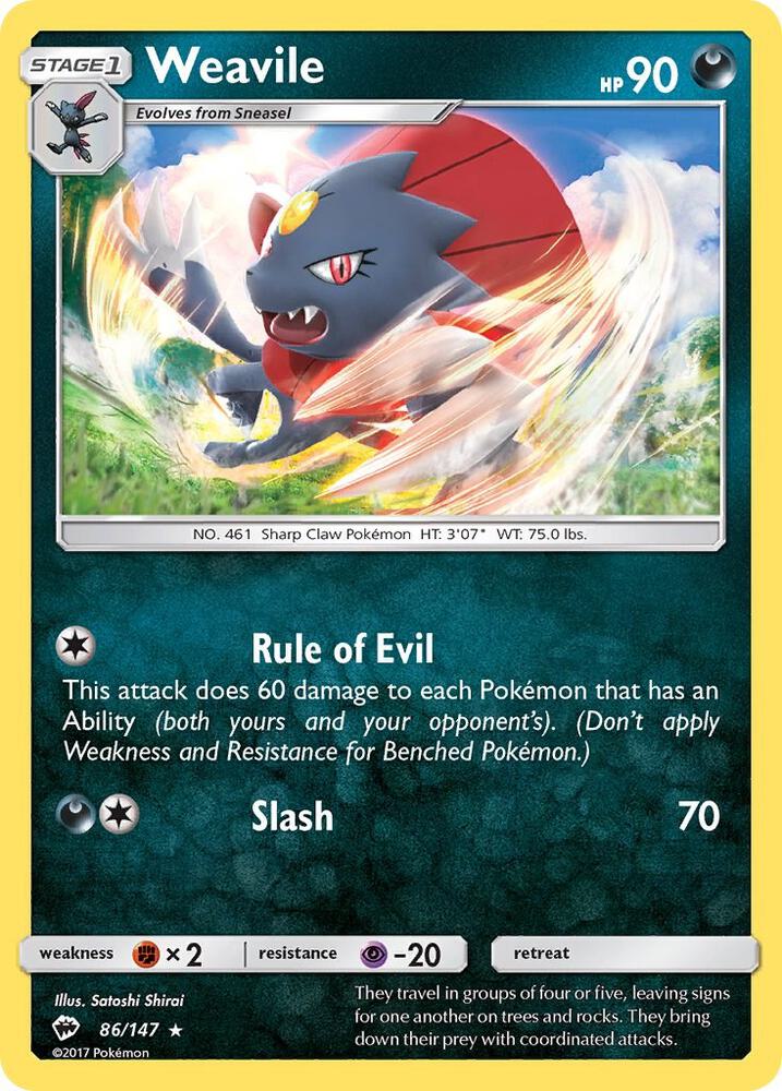 BUS 86/147 Weavile R