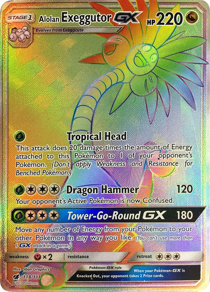 CIN 118/111 Alolan Exeggutor GX SR