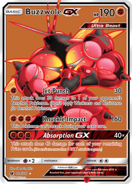 CIN 104/111 Buzzwole GX SR
