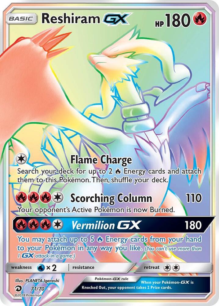 DRM 71/70 Reshiram GX SR