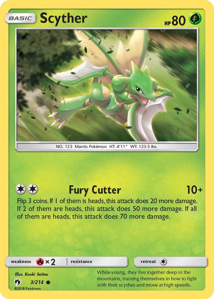 [Reverse Holo] LOT 3/214 Scyther C