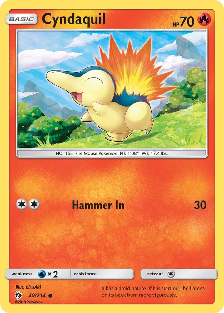 [Reverse Holo] LOT 40/214 Cyndaquil C