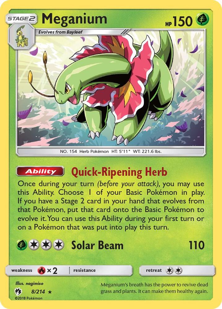 [Reverse Holo] LOT 8/214 Meganium RH