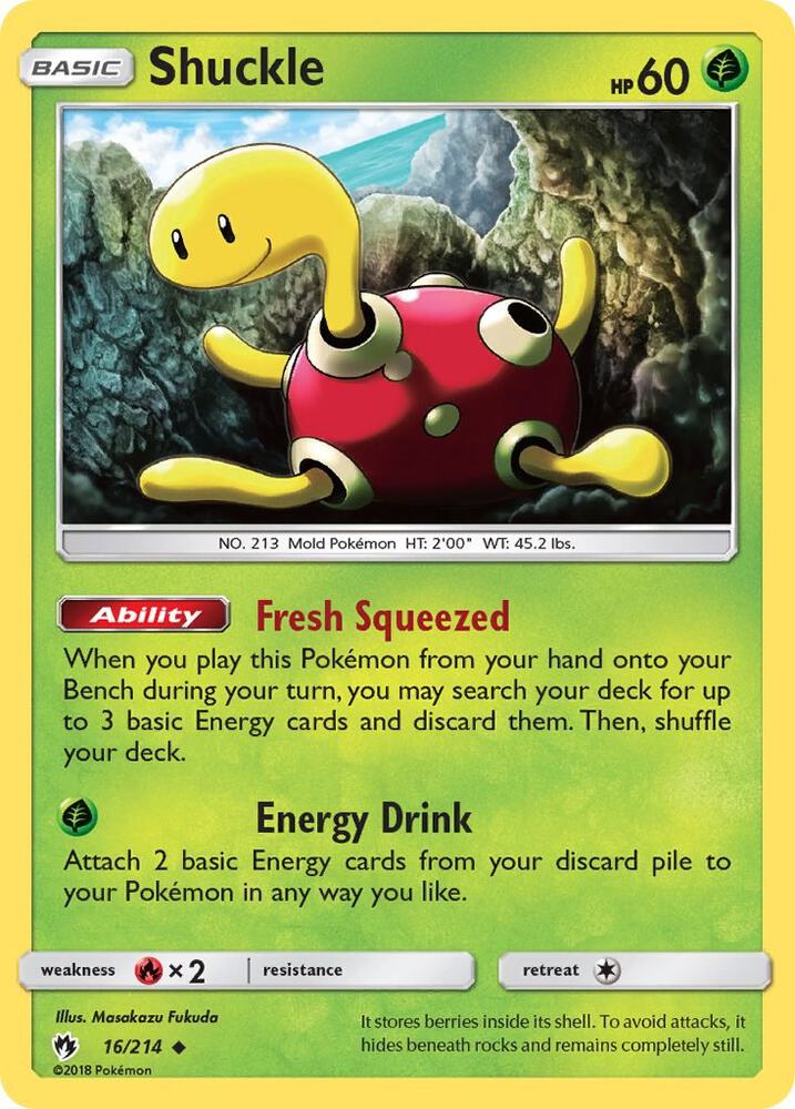 [Reverse Holo] LOT 16/214 Shuckle U