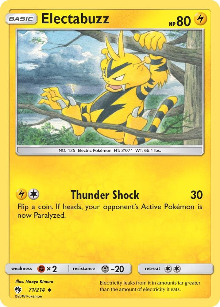 [Reverse Holo] LOT 71/214 Electabuzz U