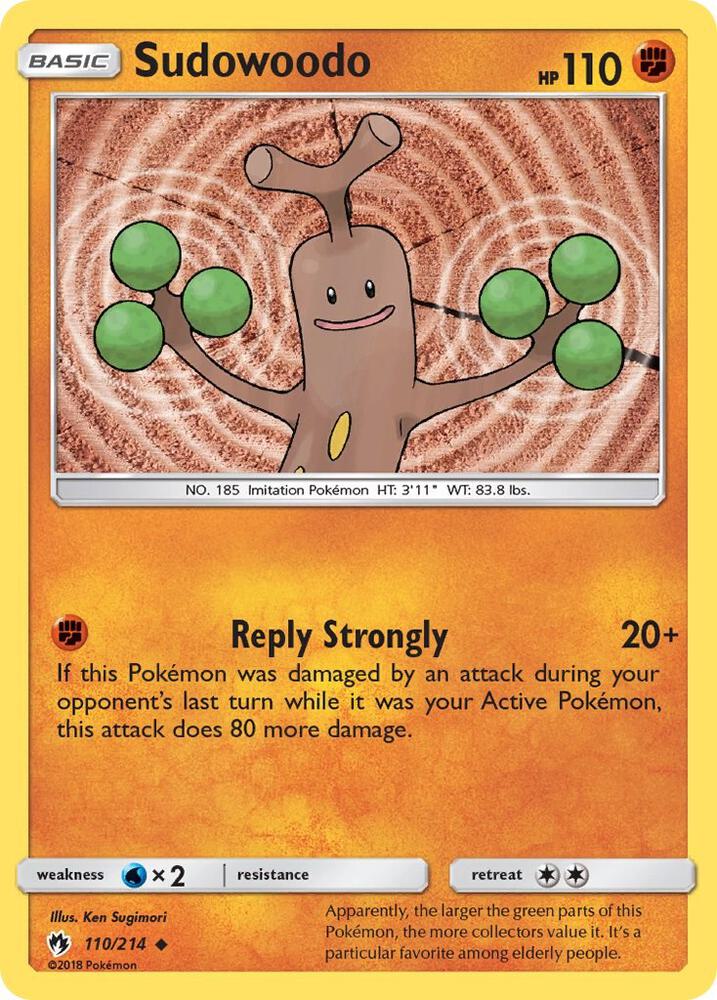 [Reverse Holo] LOT 110/214 Sudowoodo U