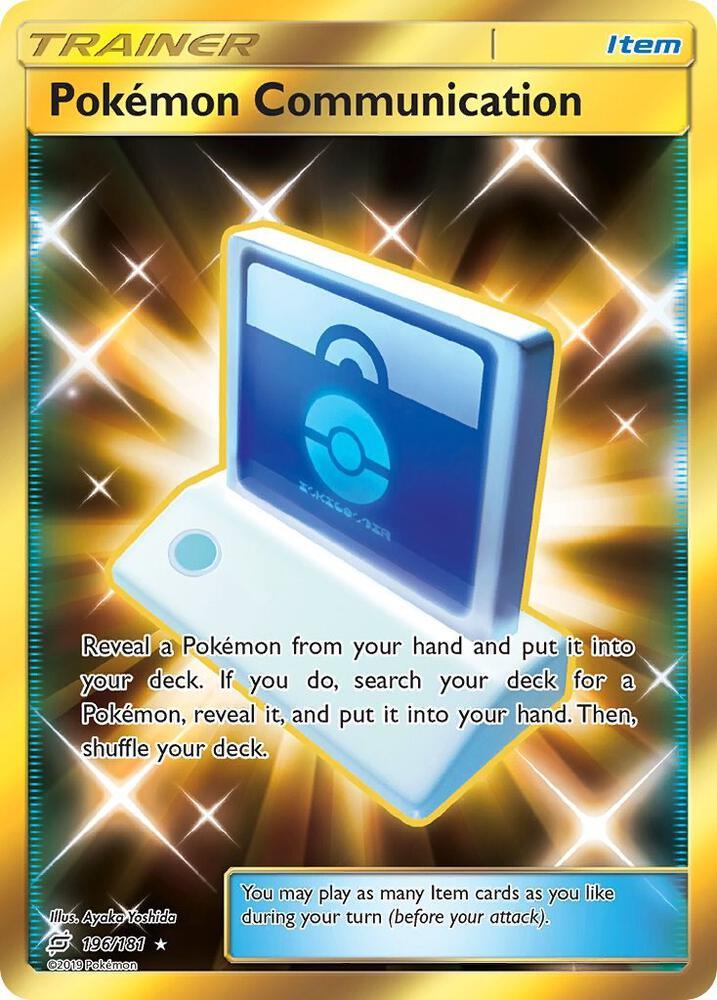TEU 196/181 Pokemon Communication SR