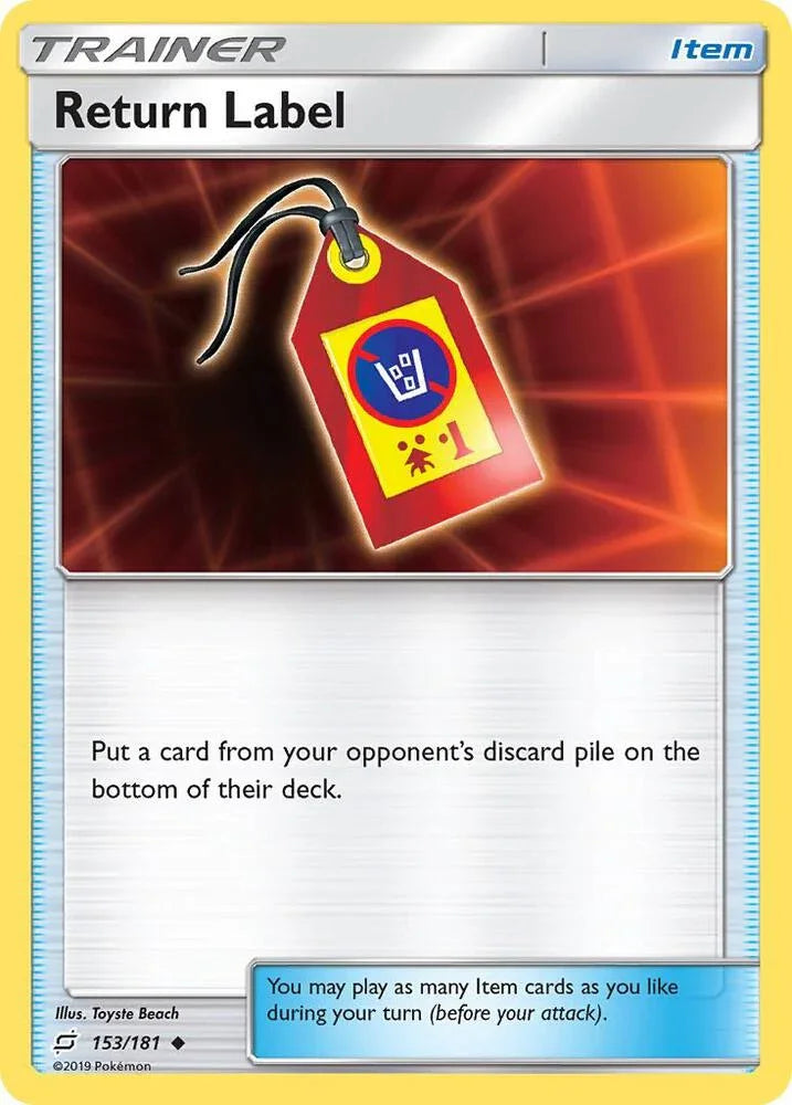 TEU 153/181 Return Label U