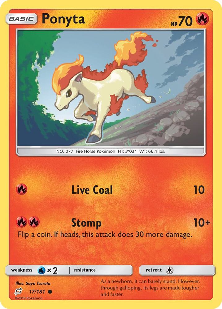 [Reverse Holo] TEU 17/181 Ponyta C