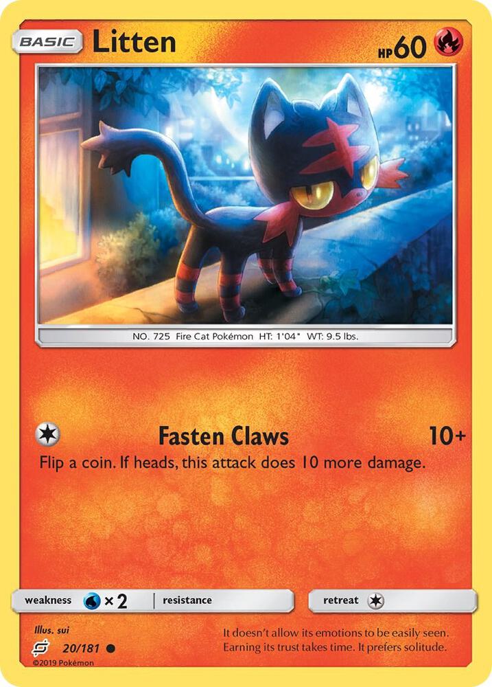 [Reverse Holo] TEU 20/181 Litten C