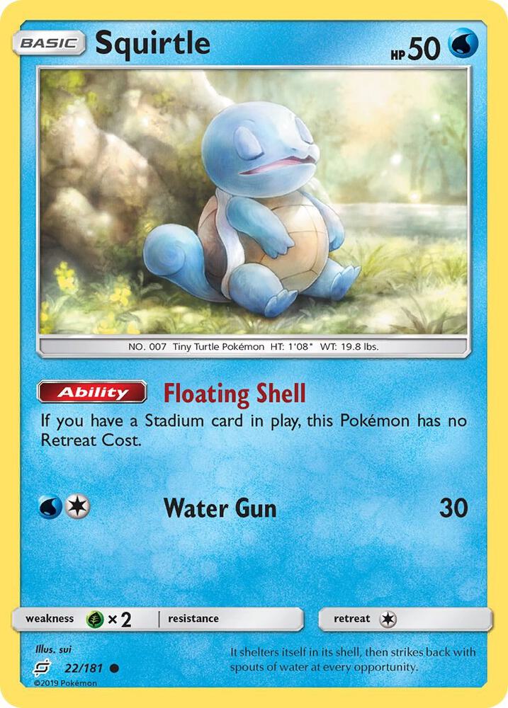 [Reverse Holo] TEU 22/181 Squirtle C