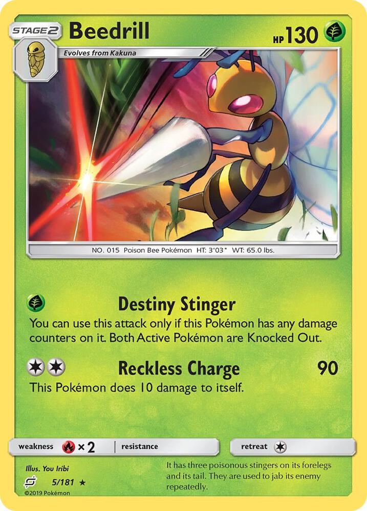 [Reverse Holo] TEU 5/181 Beedrill R