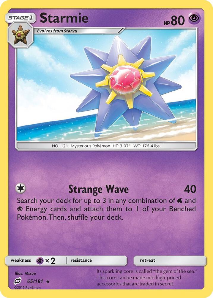 [Reverse Holo] TEU 65/181 Starmie R