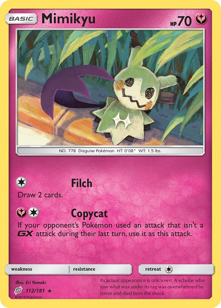 [Reverse Holo] TEU 112/181 Mimikyu R