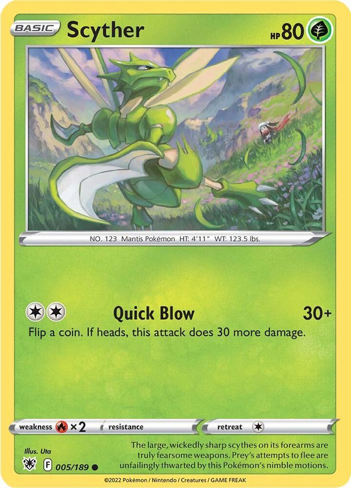 [Reverse Holo] ASR 005/189 Scyther C