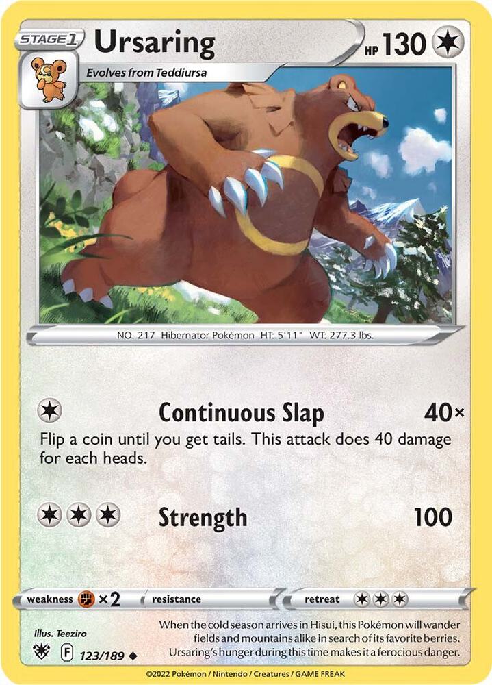[Reverse Holo] ASR 123/189 Ursaring U