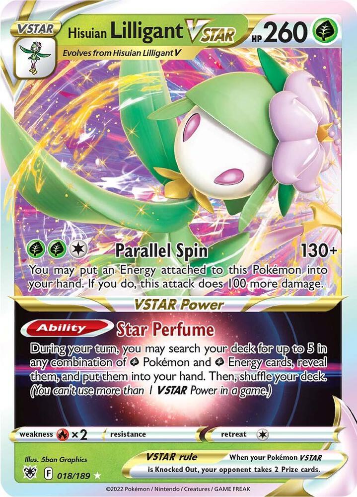 ASR 018/189 Hisuian Lilligant VSTAR SR