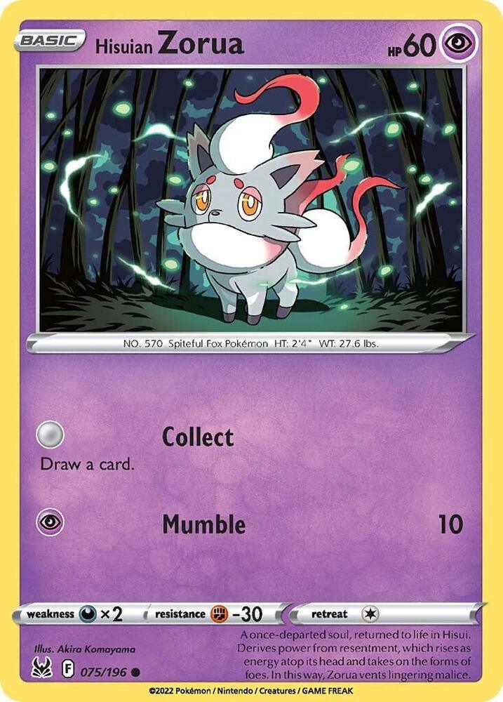 LOR 075/196 Hisuian Zorua C