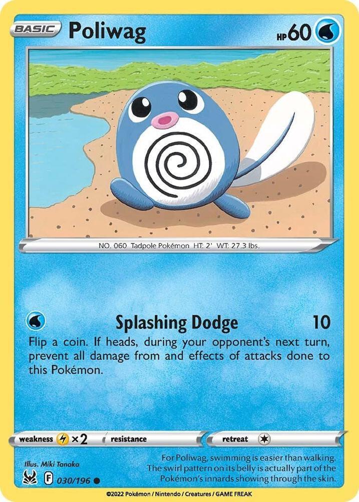 [Reverse Holo] LOR 030/196 Poliwag C