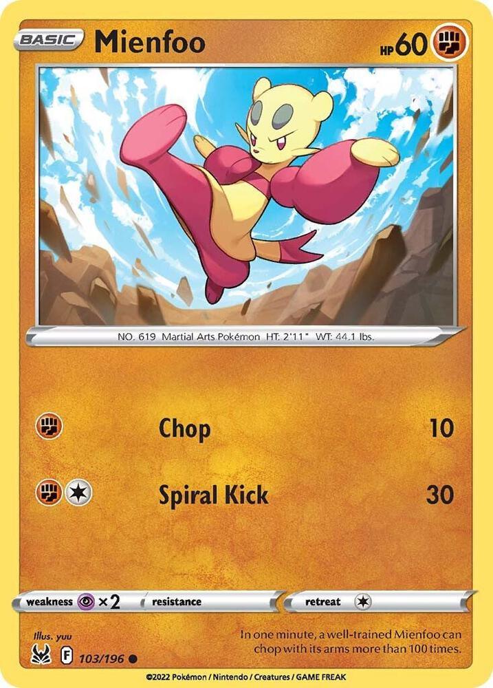 [Reverse Holo] LOR 103/196 Mienfoo C