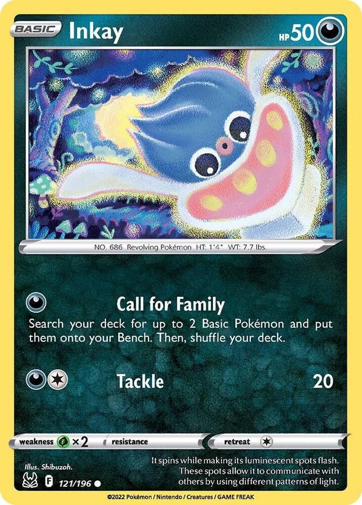 [Reverse Holo] LOR 121/196 Inkay C