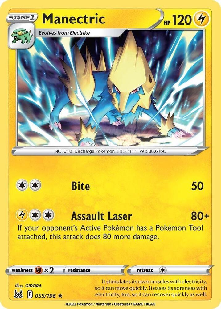 [Reverse Holo] LOR 055/196 Manectric R