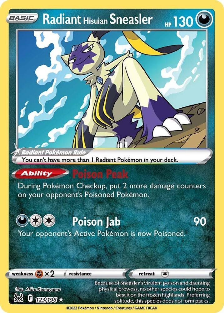LOR 123/196 Radiant Hisuian Sneasler