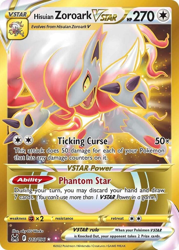LOR 213/196 Hisuian Zoroark VSTAR SR