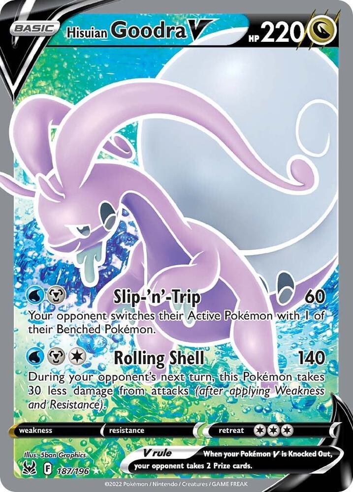 LOR 187/196 Hisuian Goodra V SR