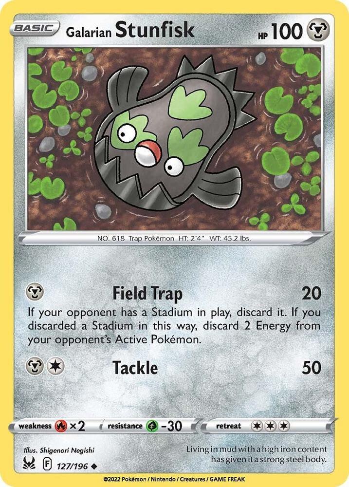 LOR 127/196 Galarian Stunfisk U