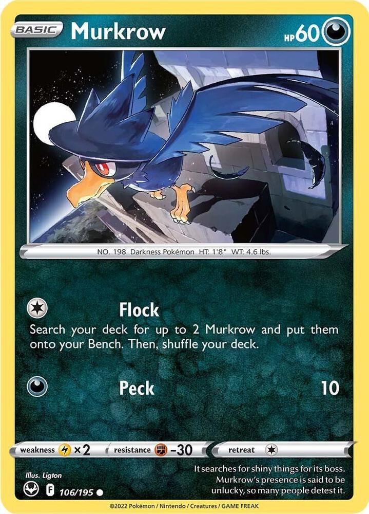 [Reverse Holo] SIT 106/195 Murkrow C
