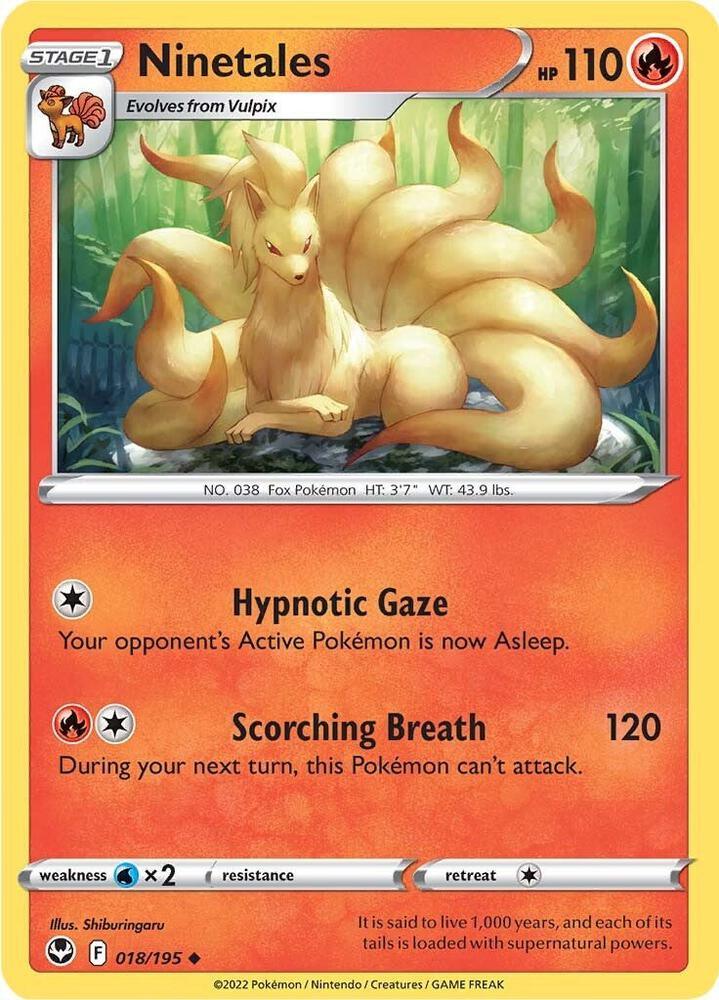 [Reverse Holo] SIT 018/195 Ninetales U