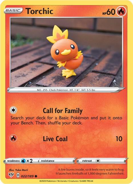 [Reverse Holo] DAA 022/189 Torchic C