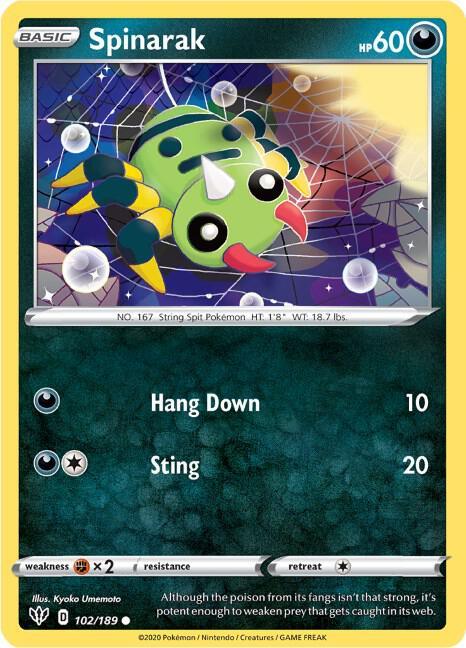 [Reverse Holo] DAA 102/189 Spinarak C