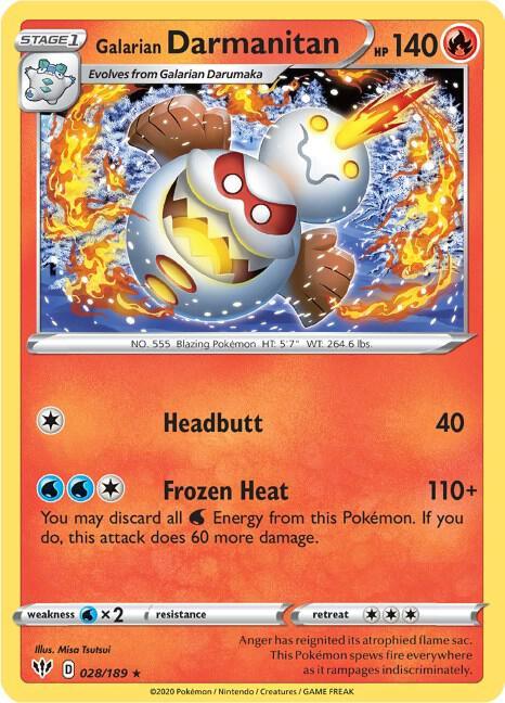 DAA 028/189 Galarian Darmanitan R