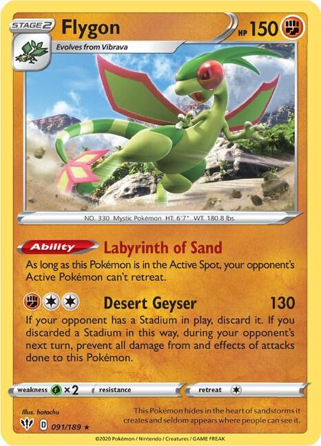 [Reverse Holo] DAA 091/189 Flygon R