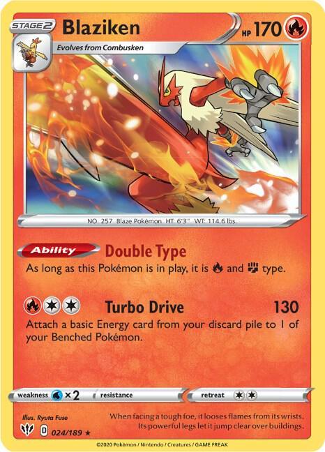 [Reverse Holo] DAA 024/189 Blaziken RH