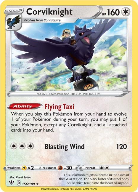 [Reverse Holo] DAA 156/189 Corviknight RH