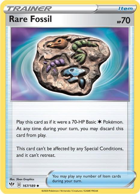 DAA 167/189 Rare Fossil U