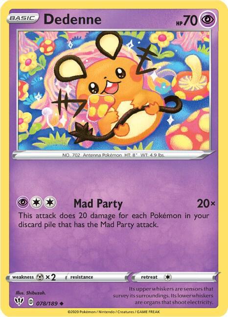 [Reverse Holo] DAA 078/189 Dedenne U