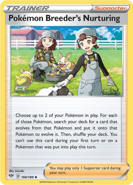 [Reverse Holo] DAA 166/189 Pokemon Breeder's Nurturing U