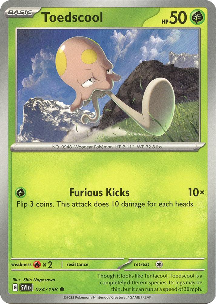 [Reverse Holo] SV1 024/198 Toedscool C