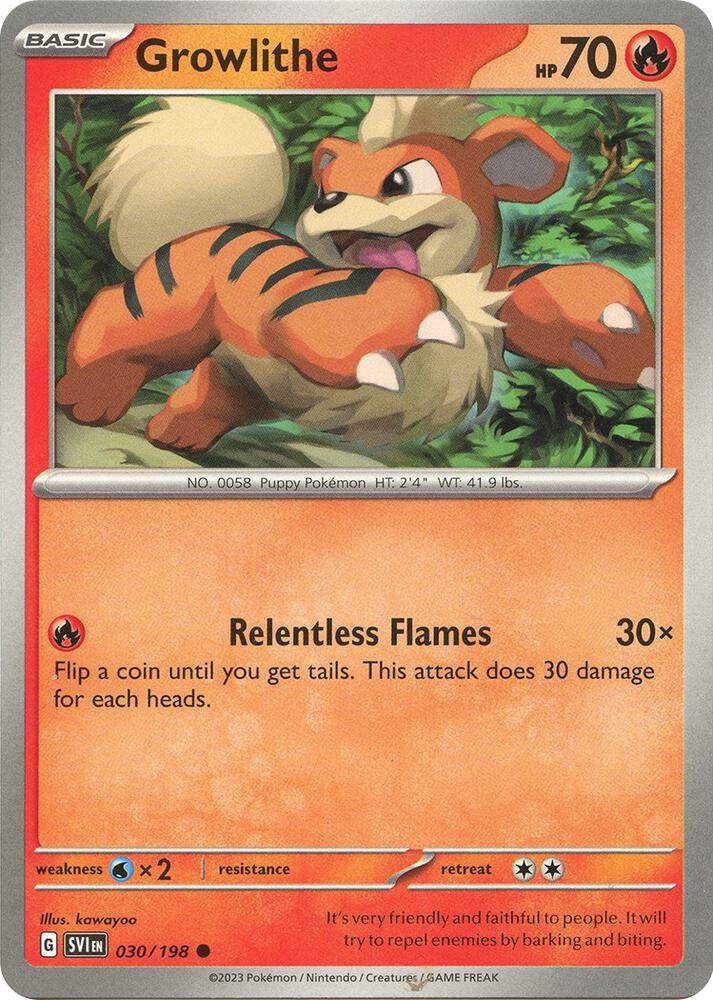 [Reverse Holo] SV1 030/198 Growlithe C