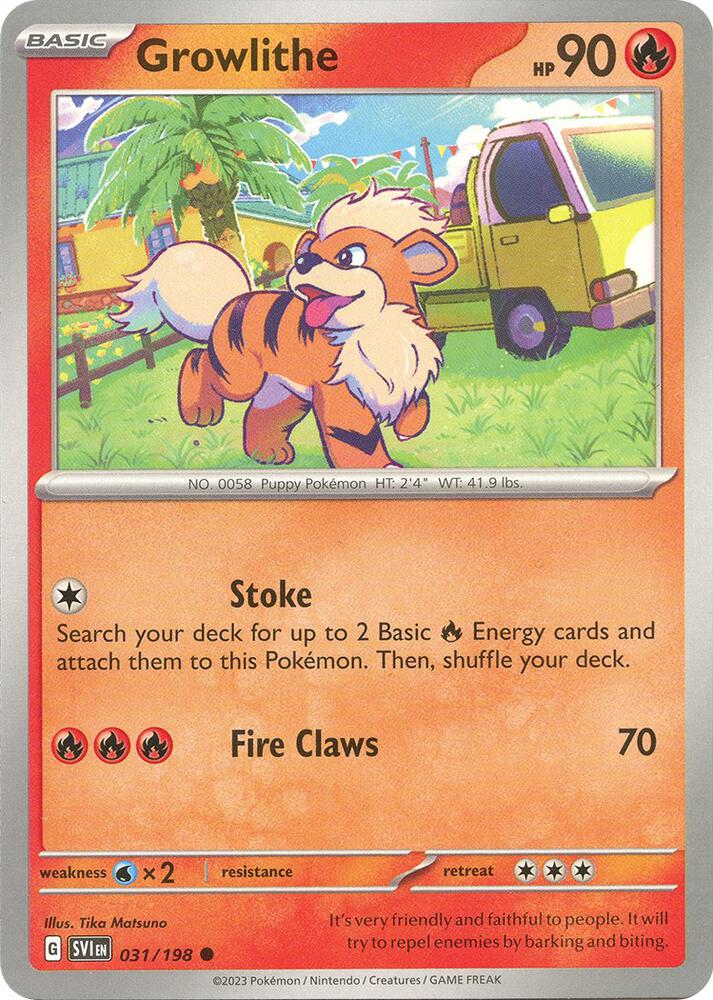 [Reverse Holo] SV1 031/198 Growlithe C