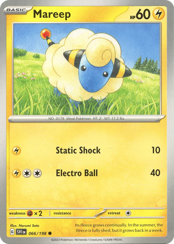 [Reverse Holo] SV1 066/198 Mareep C