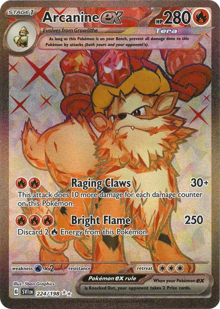 SV1 224/198 Arcanine ex SR
